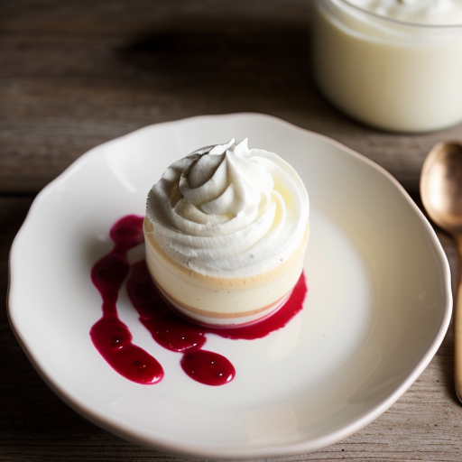 White Chocolate Mousse With Raspberry Sauce^ recipe image